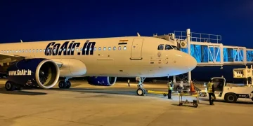 First Night flight operated from Srinagar Airport