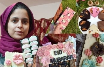 Srinagar’s Afshana Feroze winning hearts with her flower-shaped chocolates