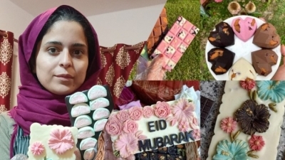 Srinagar’s Afshana Feroze winning hearts with her flower-shaped chocolates