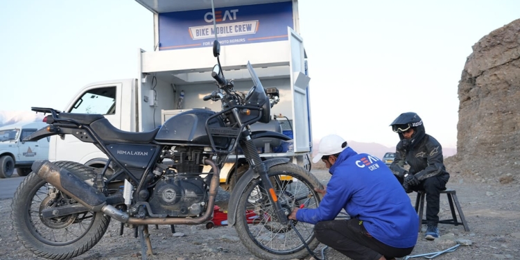 CEAT Launches mobile Bike Repair Service for Bikers in Remote Areas