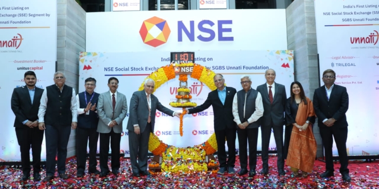 NSE Celebrates India’s First Ever Listing on Social Stock Exchange Segment by SGBS Unnati Foundation
