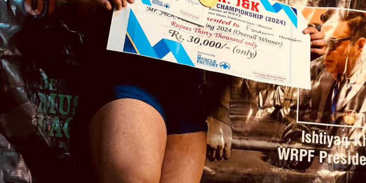 Powerlifter Fardeem Hussain wins Jammu and Kashmir State Powerlifting Championship 2024
