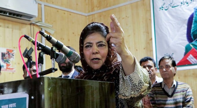 Engineer Rashid’s party proxy of BJP, claims Mehbooba Mufti