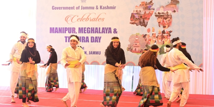 While J&K Awaits Statehood, J&K Raj Bhawan Celebrates Foundation Day of Tripura, Meghalaya, and Manipur