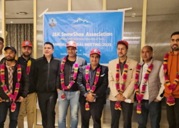 Tariq Ghani elected new President J&K SnowShoe Association
