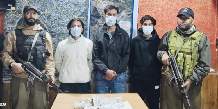 Terror Plot Foiled In Srinagar; Three Accused Arrested with Arms and Ammunition: Police