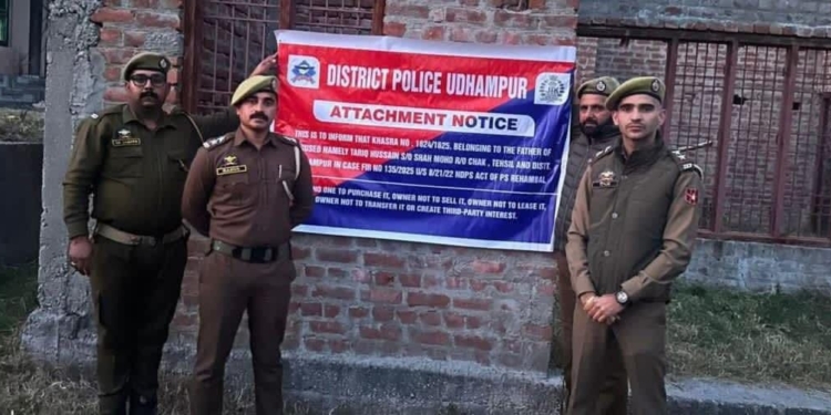 Property Worth ₹70 Lakhs of Udhampur Drug Peddler Seized Under NDPS Act