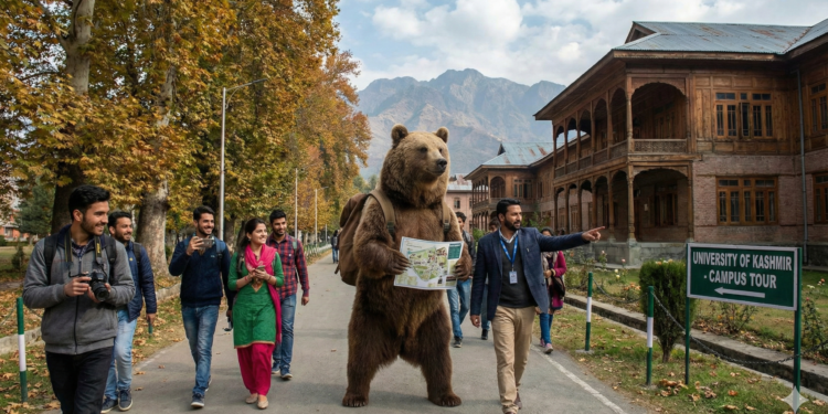 Srinagar’s Black Bears Go ‘Campus-Hopping’; Wildlife Teams on High Alert