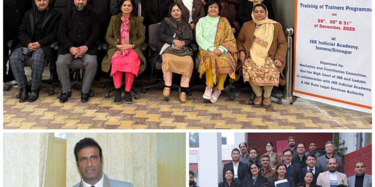 3-day advanced mediation training programme concludes at JK Judicial Academy