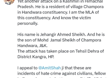 Kashmiri Shawl Seller Assaulted in Himachal Pradesh, Goods Looted