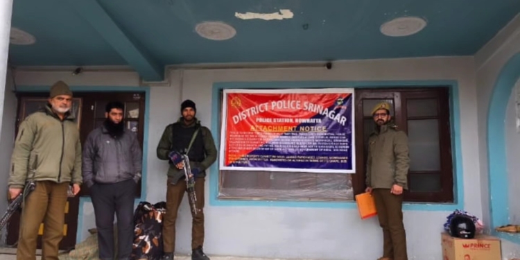 Police attach 2-storey house of drug peddler in Nowhatta