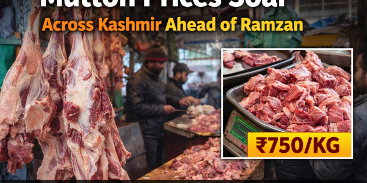 Mutton Prices Soar in Kashmir Ahead of Ramzan, Consumers Cry Foul Over Overcharging