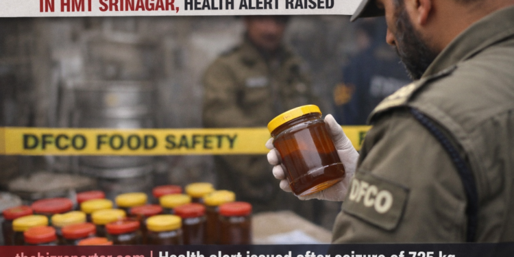 725 kg unlabelled honey seized in HMT Srinagar, health alert raised