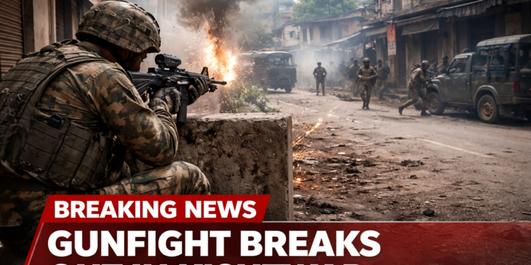 Gunfight broke out in Kishtwar Chatroo