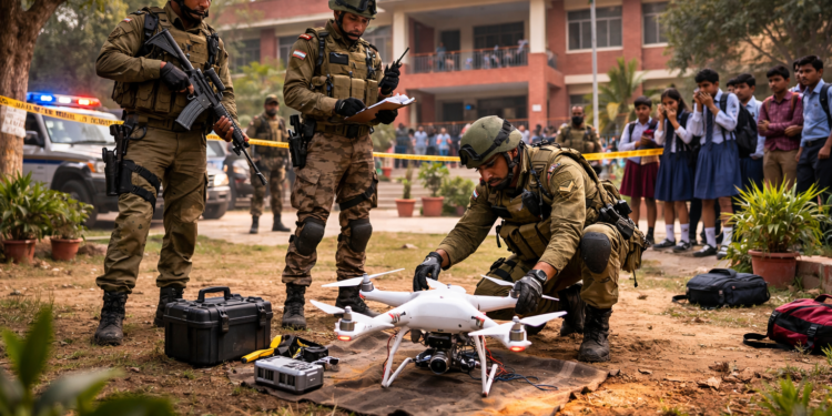 Drone Found Inside G D Goenka School Campus in Jammu; Probe Underway