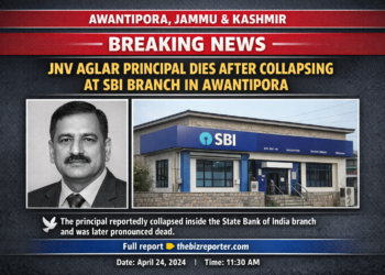 JNV Aglar Principal dies after collapsing at SBI branch in Awantipora