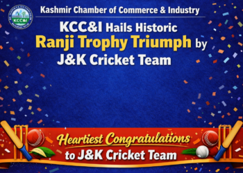 KCC&I hails historic Ranji Trophy triumph by J&K Cricket Team