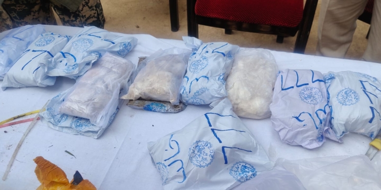 Drone Dropping Foiled: 6.582 Kg Heroin Worth ₹40 Cr Seized in RS Pura Joint Op