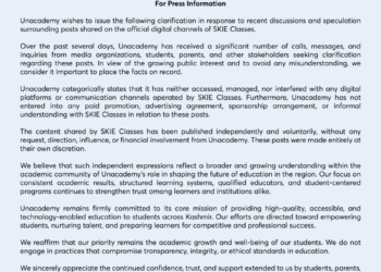 Unacademy issues clarification over SKIE classes posts