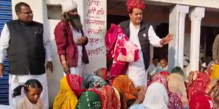 BJP leader accused of discrimination after blanket distribution video from Rajasthan goes viral