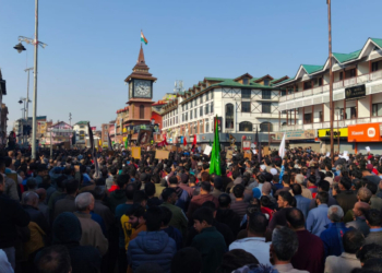 Protests in Kashmir against killing of Iranian leader Khamenei