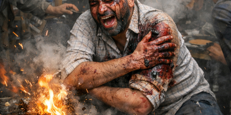 Battery Explosion Injures Shopkeeper in Baramulla’s Nanak Bhawan Area