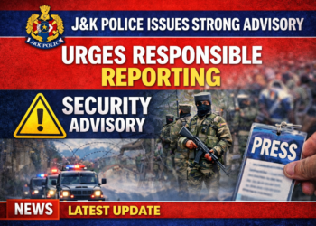 J&K Police Issues Strong Advisory: “Responsible Journalism Saves Lives
