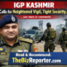 IGP Kashmir Calls for Heightened Vigil, Tight Security Grid Ahead of Key Events