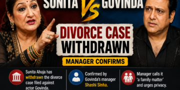 Sunita Ahuja Withdraws Divorce Case Against Govinda, Manager Confirms