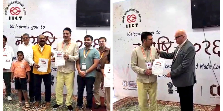 Ferozson Exports Honoured with “Navshristi 2026 – Excellence Award” at 50th India Carpet Expo